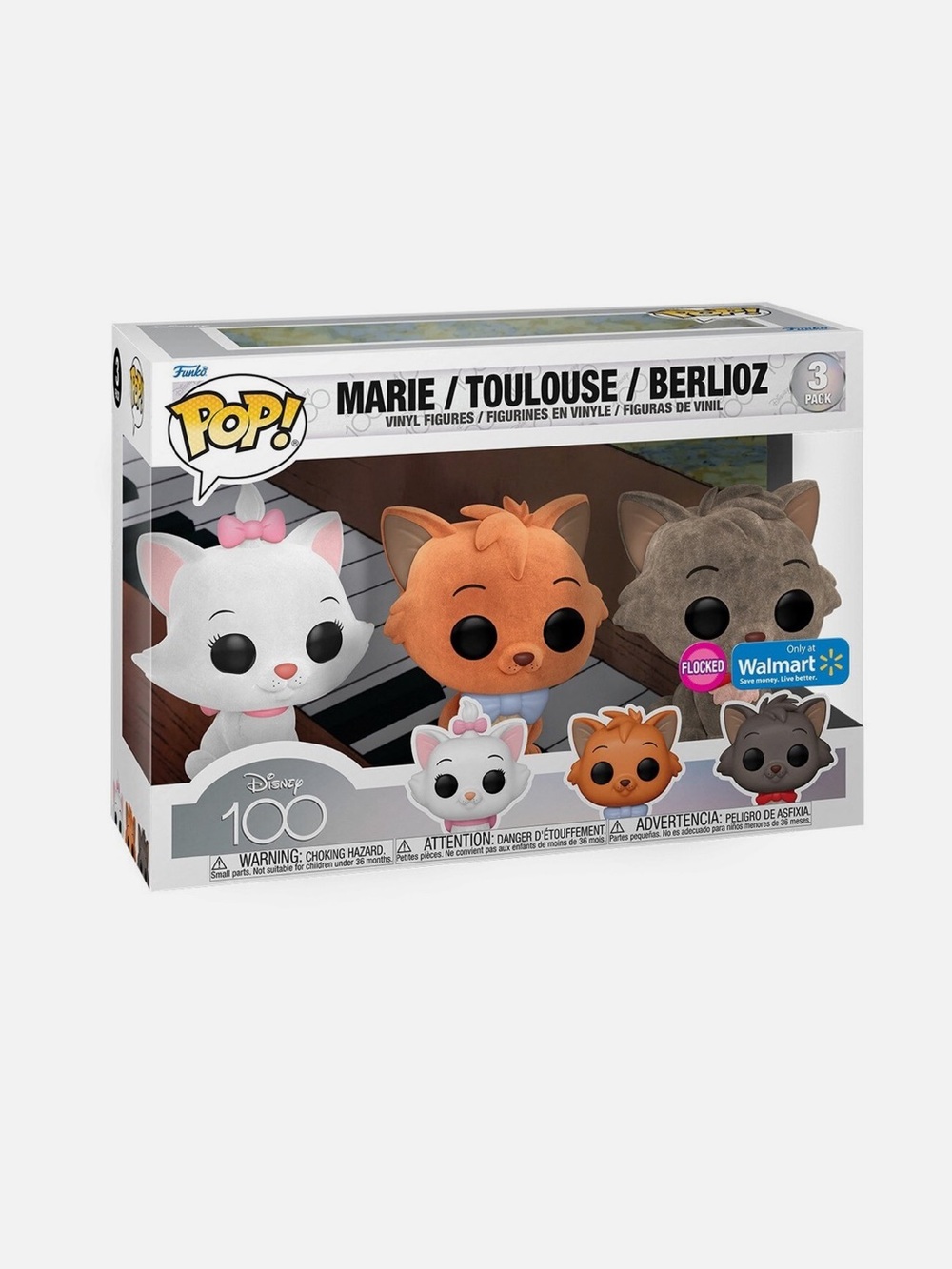 Funko Pop! Disney Aristocats 3-Pack Flocked- NWT- exclusive 100 anniversary
